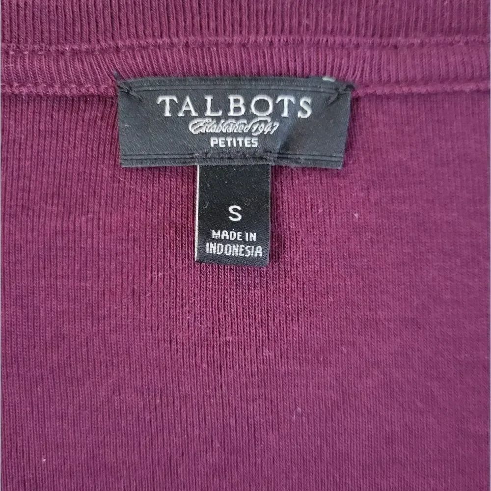 Talbots Ruffle V-neck Top - Picture 2 of 9